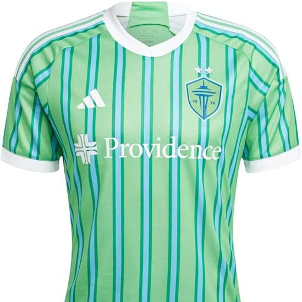 NWT Seattle Sounders FC 2024/25 Home Jersey Authentic Adidas MLS (HZ6188) - Picture 3 of 15